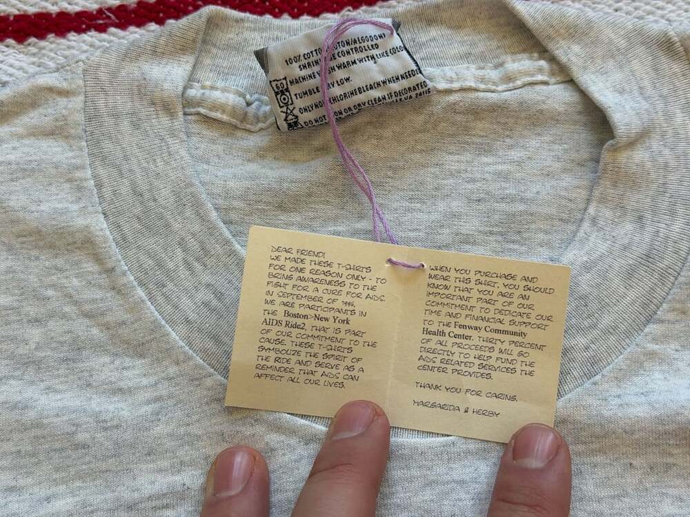Vintage 1996 AIDS Awareness T-Shirt with Original Provenance and Tags